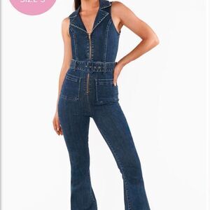 Show-me-your-mumu Women's Blue and Navy Jumpsuit
